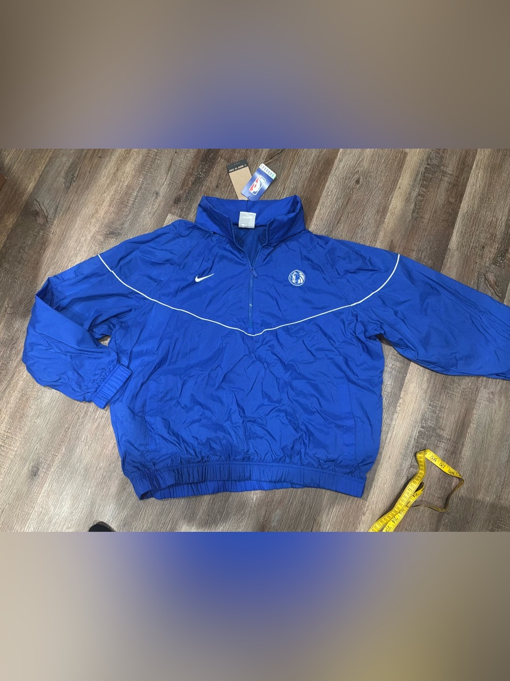 NEW Nike Dallas Mavericks On Court Blue 1/2 Zip Hoodie Jacket IF7069 480 Sz M